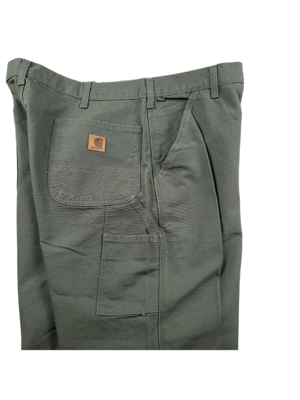 NWT Carhartt Men 40x30 Washed Duck Work Dungaree Carpenter Canvas Pants B11 MOS - Picture 6 of 11